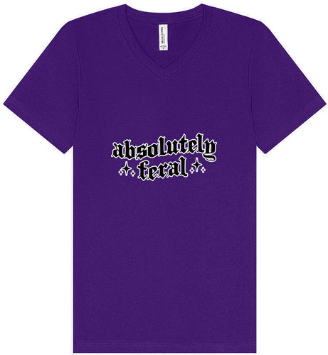 Absolutely Feral Unisex V-Neck Shirt