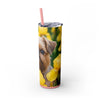 Skinny Tumbler with Straw – 20 oz Stainless Steel Cup
