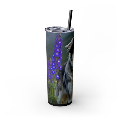 Skinny Tumbler with Straw – 20 oz Stainless Steel Cup