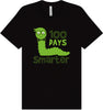 100 Days Smarter Green Worm Adult Bella Canvas Shirt
