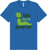100 Days Smarter Green Worm Adult Bella Canvas Shirt