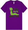 100 Days Smarter Green Worm Adult Bella Canvas Shirt