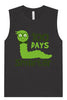 100 Days Smarter Green Worm Muscle Tank