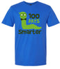 100 Days Smarter Green Worm Adult Gildan Soft Shirt
