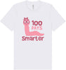 100 Days Smarter Pink Worm Adult Bella Canvas Shirt