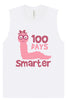 100 Days Smarter Pink Worm Muscle Tank