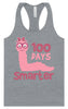 100 Days Smarter Pink Worm Women's Racerback Tank