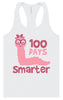 100 Days Smarter Pink Worm Women's Racerback Tank