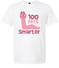 100 Days Smarter Pink Worm Adult Gildan Soft Shirt
