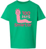 100 Days Smarter Pink Worm Children's Gildan Soft Shirt