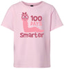 100 Days Smarter Pink Worm Children's Gildan Soft Shirt