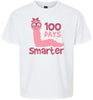 100 Days Smarter Pink Worm Children's Gildan Soft Shirt