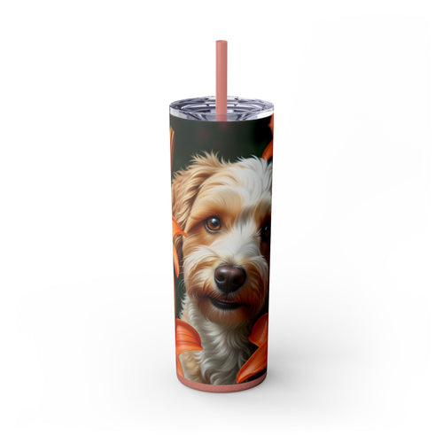 Skinny Tumbler with Straw – 20 oz Stainless Steel Cup