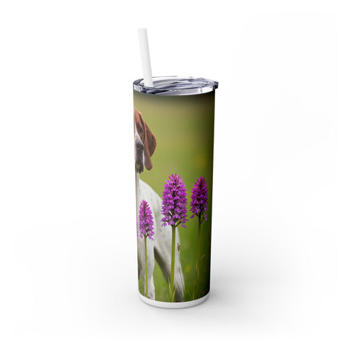 Skinny Tumbler with Straw – 20 oz Stainless Steel Cup