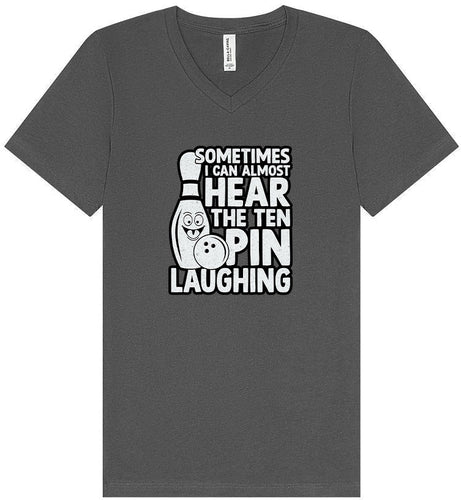 Ten Pin Laughing Unisex V-Neck Shirt