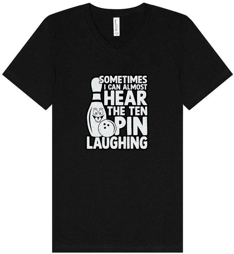 Ten Pin Laughing Unisex V-Neck Shirt