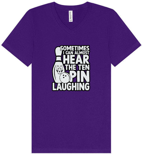 Ten Pin Laughing Unisex V-Neck Shirt