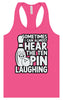 Ten Pin Laughing Women's Racerback Tank