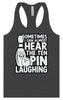 Ten Pin Laughing Women's Racerback Tank