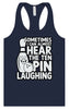 Ten Pin Laughing Women's Racerback Tank