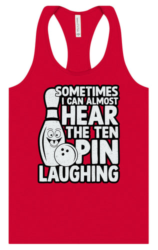 Ten Pin Laughing Women's Racerback Tank