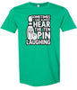 Ten Pin Laughing Adult Gildan Soft Shirt