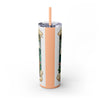 Skinny Tumbler with Straw – 20 oz Stainless Steel Cup