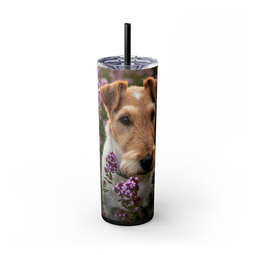 Skinny Tumbler with Straw – 20 oz Stainless Steel Cup
