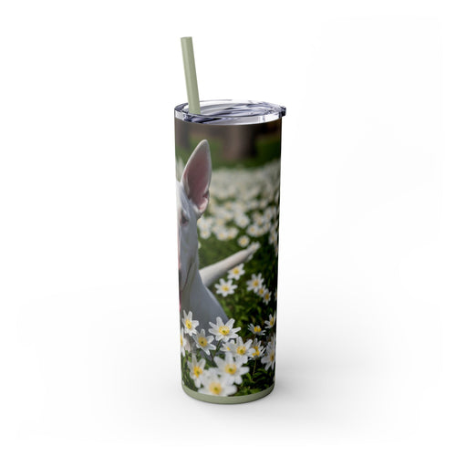 Skinny Tumbler with Straw – 20 oz Stainless Steel Cup