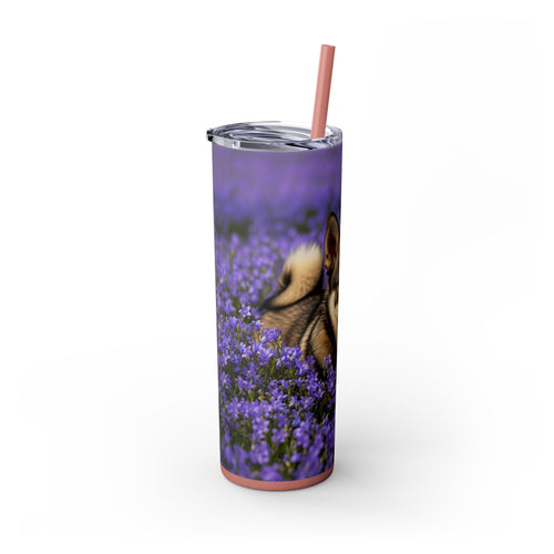 Skinny Tumbler with Straw – 20 oz Stainless Steel Cup