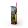 Skinny Tumbler with Straw – 20 oz Stainless Steel Cup