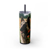 Skinny Tumbler with Straw – 20 oz Stainless Steel Cup