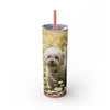 Skinny Tumbler with Straw – 20 oz Stainless Steel Cup