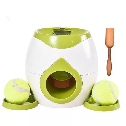 Smart Food Reward Dog Tennis Ball Launcher