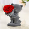 Flocking Bear Gift Box Valentine's Day