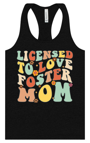 Licensed to Love Foster Mom Women's Racerback Tank