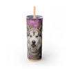 Skinny Tumbler with Straw – 20 oz Stainless Steel Cup