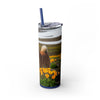 Skinny Tumbler with Straw – 20 oz Stainless Steel Cup