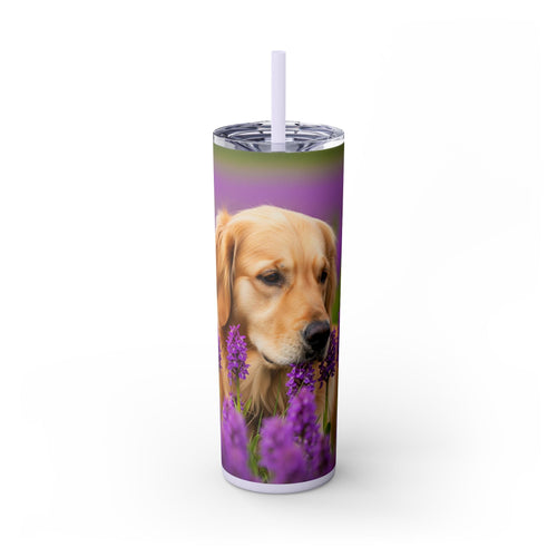 Skinny Tumbler with Straw – 20 oz Stainless Steel Cup
