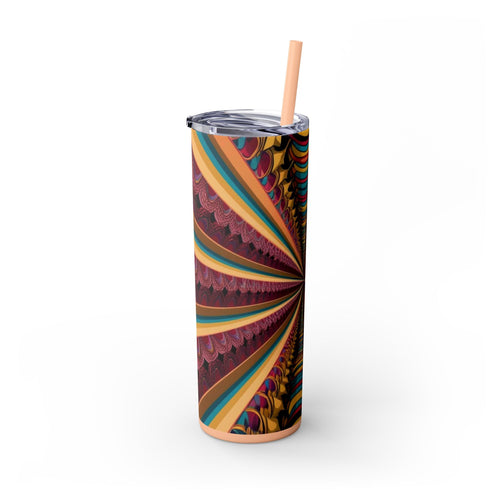 Skinny Tumbler with Straw – 20 oz Stainless Steel Cup