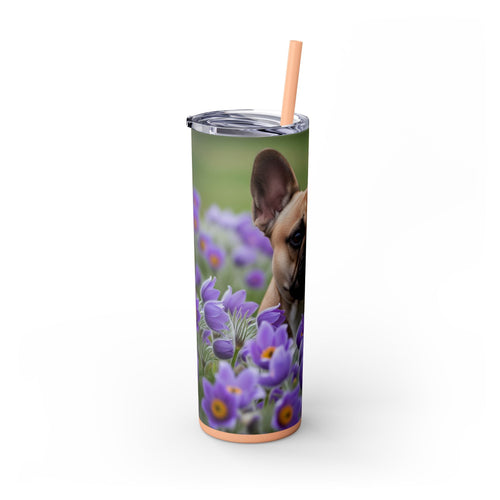 Skinny Tumbler with Straw – 20 oz Stainless Steel Cup
