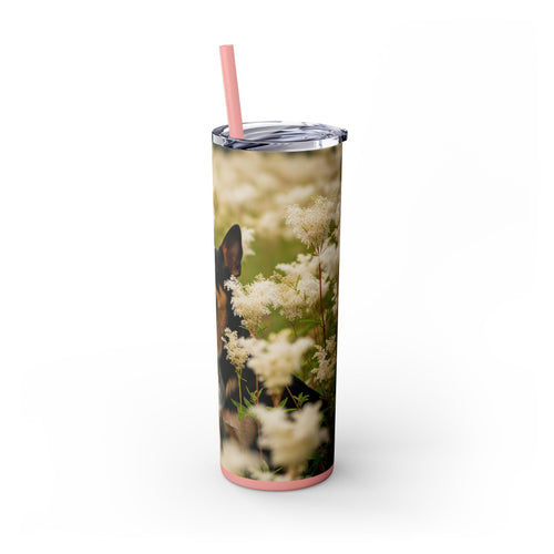Skinny Tumbler with Straw – 20 oz Stainless Steel Cup