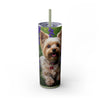 Skinny Tumbler with Straw – 20 oz Stainless Steel Cup
