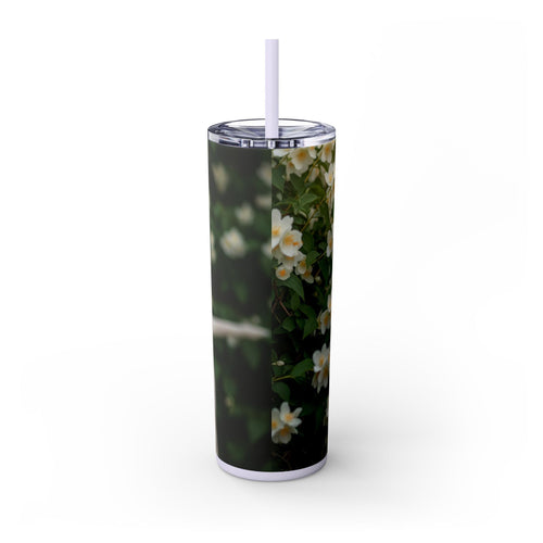 Skinny Tumbler with Straw – 20 oz Stainless Steel Cup