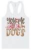 You, Me, and the Dogs Women's Racerback Tank