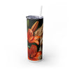 Skinny Tumbler with Straw – 20 oz Stainless Steel Cup