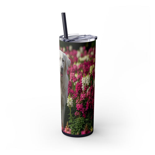 Skinny Tumbler with Straw – 20 oz Stainless Steel Cup