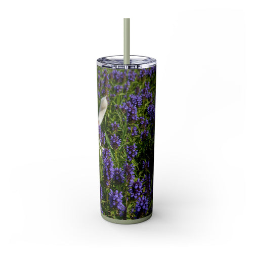 Skinny Tumbler with Straw – 20 oz Stainless Steel Cup