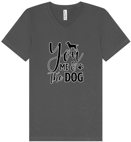 You, Me, and the Dog  Unisex V-Neck Shirt