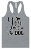 You, Me, and the Dog  Women's Racerback Tank